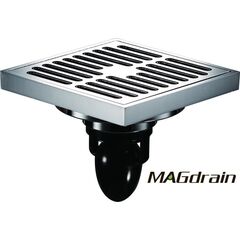 Drain  MAGdrain 100*100, Chrome, Brass FC13Q5-G