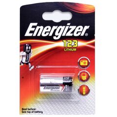 ელემენტი Energizer CR123A 3V Lithium 1 ც