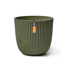 Flower pot Capi Europe Planter ball Groove 16,5x15cm green