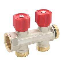 Manifold IVAR 1"X16X2 ways red (507320NR)