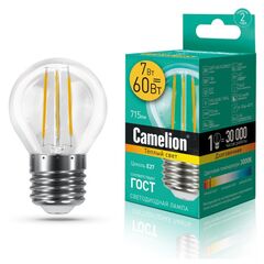 Филаментная светодиодная LED лампа Camelion 7W E27