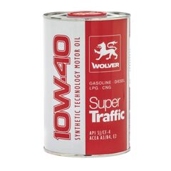 ზეთი ძრავის Wolver Super Traffic SAE 10W-40  1 ლ