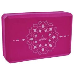 Yoga block LifeFit Boga burgundy