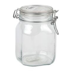 Jar made from glass with a clip 6523 1470 ml