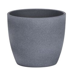 Ceramic flower pot Scheurich 920/28 COVER-POT DARK STONE