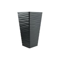 Plastic flower pot FORM PLASTIC Sahara Dunes Slim square 3950-014 Ø30 anthracite