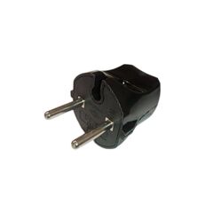 Plug DE-PA without grounding black