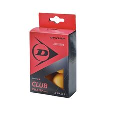 ტენისის მაგიდის ბურთები DUNLOP CLUB CHAMP 40+ 6ც