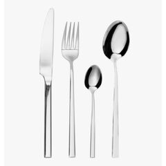 Knife/fork set Ambition COMO 24 pieces silver