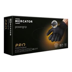 Nitrile chemical resistant gloves powergrip Mercator L