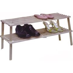 Wooden shelf for shoes TORO two tier