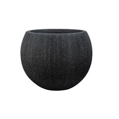 Ceramic pot Mega Collections Titan Hera Bowl Pot Anthracite D55H41