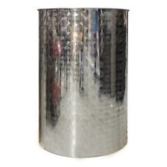 Barrel stainless steel 200 l with pneumatic cover