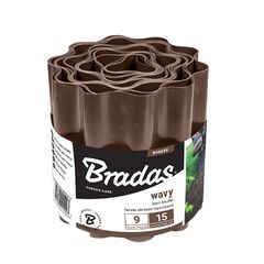 Lawn wavy border Bradas OBFB 0915 9 m х 15 cm brown