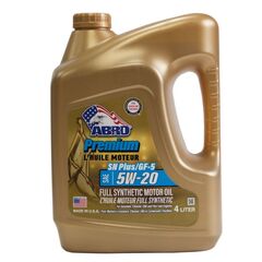 Motor oil Abro Premium Full Synthetic Sae 5W-20 4 l (MO-FS-5-20-SNP-4L-F)