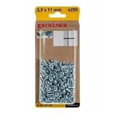 Screw with drill phosphated with cylinder head galvanized Koelner 3,9x11 200 pcs B-WS-3911OC