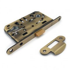 Silent mortise lock Soller 600ET-AB turnkey bronze