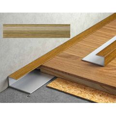 Threshold end aluminum Salag Stratus 12/1800 mm. oak natural