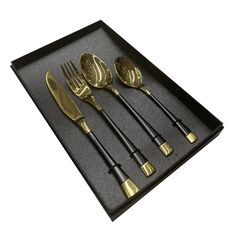 Knife-fork set metal 4pcs KS-30406