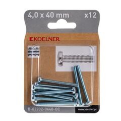 Screw Koelner 4x40 mm 12 pcs B-82202-0440-OC