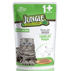 Корм мокрый для кошек Jungle курица 100гр