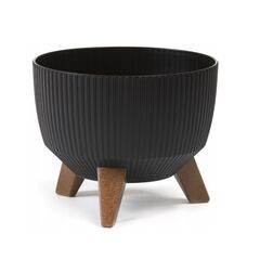 ქოთანი ყვავილის Lamela Bowl ROMA ECO recycled 330 jumper - black 12,4 L