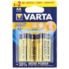 ელემენტი VARTA Alkaline Longlife AA 4+2 ც