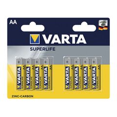 ელემენტი Varta Superlife Zinc-Carbon AA 8 ც