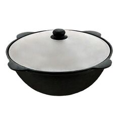 Cast iron cauldron with aluminum cover Davr Metall 10 l