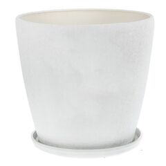 Ceramic flower pot Oriana Gracia №2 4,5 l white