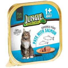 Wet food for cat pate Jungle salmon 100gr