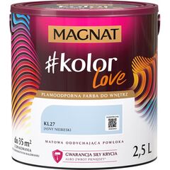 საღებავი ინტერიერის Magnat Kolor Love 2.5 ლ KL27 ღია ლურჯი