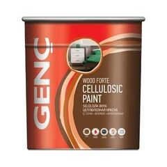 ნიტროსაღებავი Genc Wood Forte Cellulosic Paint პრიალა თეთრი 750 მლ