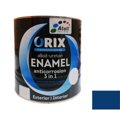 Enamel anti-corrosion Atoll Orix Color 3 in 1, 2 l blue RAL 5010