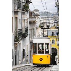 Glass picture Styler Yellow tram GL362 50X70 cm