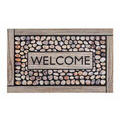 ფეხსაგები Hamat Residence Welcome framed pebbles 45x75 სმ