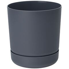 Plastic flower pot FORM PLASTIC Satina with saucer 4270-014 Ø20 anthracite