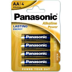 Battery Alcaline Panasonic Alkaline Power LR6 AA 4 pcs.