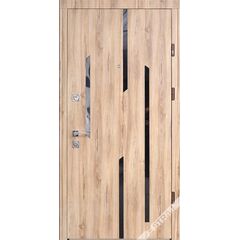 Metal door external opening STRAJ Mirage 950x2200mm L Tobacco oak