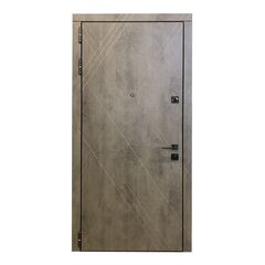 Door metal external opening Steelline S-266 950х2200mm L MDF 12mm stone dark gray