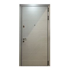 Door metal internal opening Steelline S-202 950х2200mm R MDF 12 mm ash travertine stone