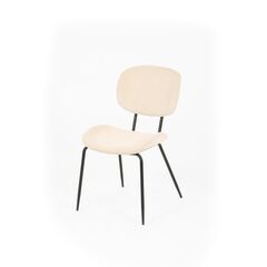 Chair CLEON VELVET CREAM 48x62.5x85.5 cm