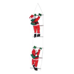 Christmas decoration Santa Claus on the stairs 40 cm