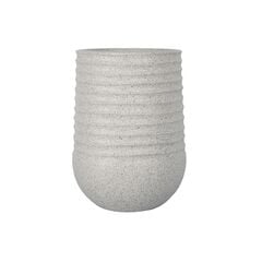 Керамический горшок Mega Collections Titan Heron Egg Vase Rib Beige D39H51