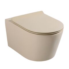 Wall hung toilet Osis Rimless Matt Beige