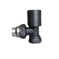 Radiator valve KAS Black supply 1/2"