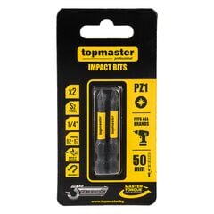 Impact bit TOPMASTER 338733 PZ1 50 mm 2 pcs