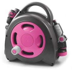 Reel with hose and accessories GF Aquabag Maxi GF80275608 16.5 m fuchsia