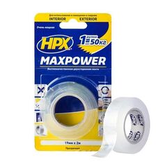 Adhesive tape double-sided transparent HPX UM1902 19 mm / 2 m