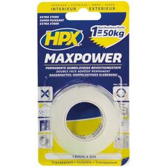 ლენტი ორმხრივი გამჭვირვალე HPX Maxpower HT1902 2Mx19MM